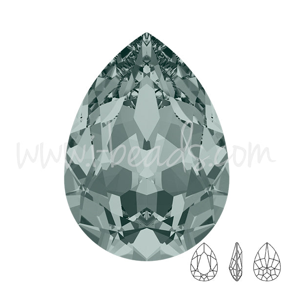 Cristal Swarovski 4320 black diamond 18x13mm (1)