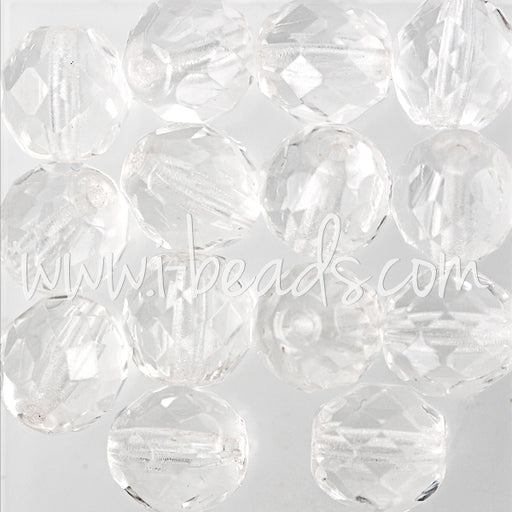 Perles facettes de bohème crystal 10mm (25)