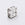 Vente au détail Rondelle strass carré crystal sur métal couleur argenté 6mm (2)