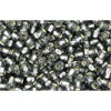 cc29b - perles de rocaille Toho 11/0 silver lined grey (10g)