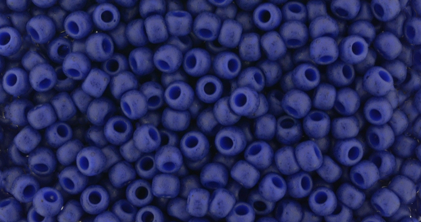 cc2607F - perles de rocaille Toho 11/0 semi glazed Navy Blue (10g)