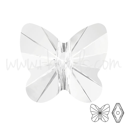 Achat Perle papillon Swarovski 8mm crystal (2)