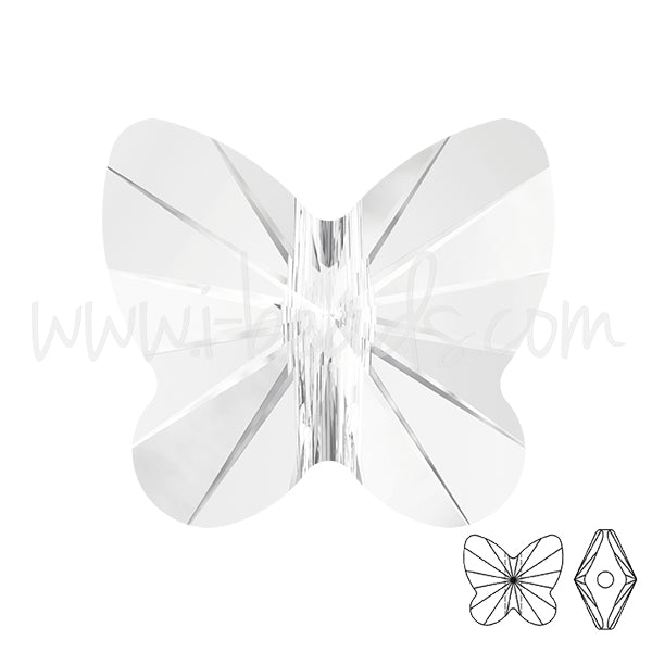 Perle papillon Swarovski 8mm crystal (2)
