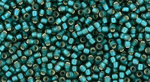 Achat cc27BDF - Toho beads 15/0 silver lined frosted teal (5g)