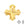 Vente au détail Pendentif croix grecque Swarovski 6867 crystal metallic sunshine jaune 14mm (1)