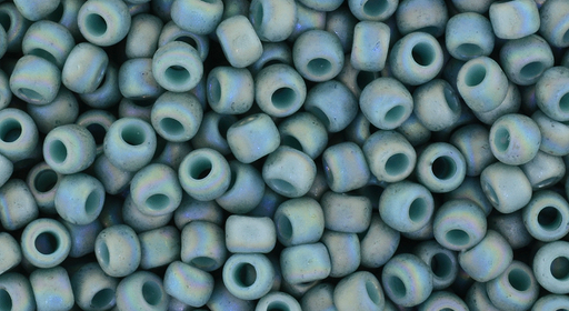 cc2634F - perles de rocaille Toho 8/0 semi glazed rainbow Turquoise (10g)