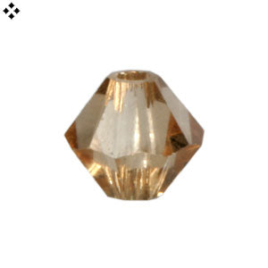 Achat Perles Swarovski 5328 xilion bicone light colorado topaz 4mm (40)