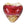 Vente au détail Perle de Murano coeur rose et or 20mm (1)