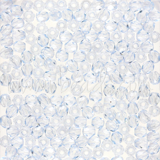 Achat Perles facettes de bohème light sapphire 3mm (50)