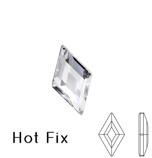 Achat 2773 Swarovski hot fix flat back Diamand Shape rhinestones crystal 5x3mm (10)