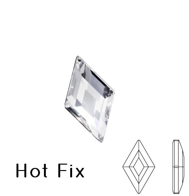 2773 Swarovski hot fix flat back Diamand Shape rhinestones crystal 5x3mm (10)