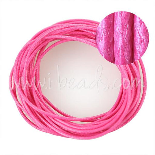 Achat Cordon snake fluo rose 1mm (5m)