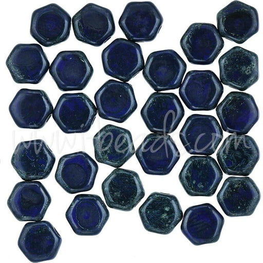 Perles Honeycomb 6mm royal dark travertine (30)