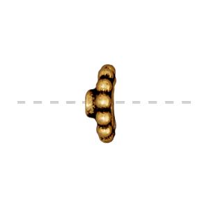 Perle rondelle precision métal doré or fin vieilli 8mm (2)
