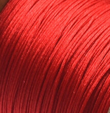 Achat cordon nylon tressé - 0.4mm- rouge -(vente par 3m)