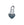 Vente au détail Coeur plat avec anneau ovale Argent 925 4mm (1)