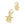 Grossiste en Médaille breloque pendentif étoile ethnique plaqué doré qualité 8mm (2)