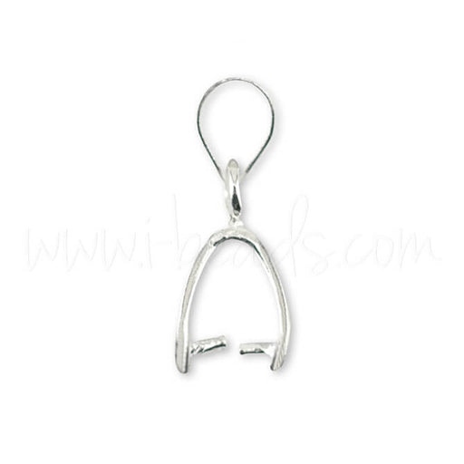 Belière pour pendentif finition argenté 12mm (4)