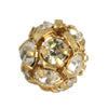 Achat Boule strass crystal sur métal couleur doré 8mm (2)