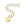 Vente au détail Chaîne d'extension en argent 925 doré or fin avec coeur 42mm (Vendue par unité)