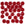 Grossiste en Perles Honeycomb 6mm ruby transparent (30)