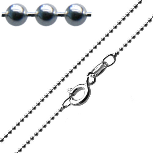 12 pièces. Colliers de chaîne à billes plaquées argent avec 12 pièces. Colliers de chaîne à billes plaquées argent avec