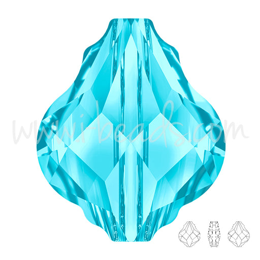 Achat Perle Swarovski 5058 Baroque aquamarine 14mm (1)