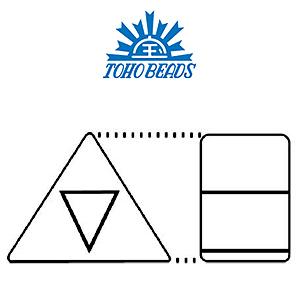 Achat cc49 - perles Toho triangle 2.2mm opaque jet (10g)