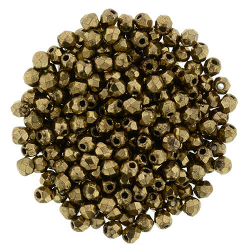 Perles facettes de boheme BRONZE 2mm (30)