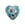 Vente au détail Perle de Murano coeur bleu et argent 10mm (1)