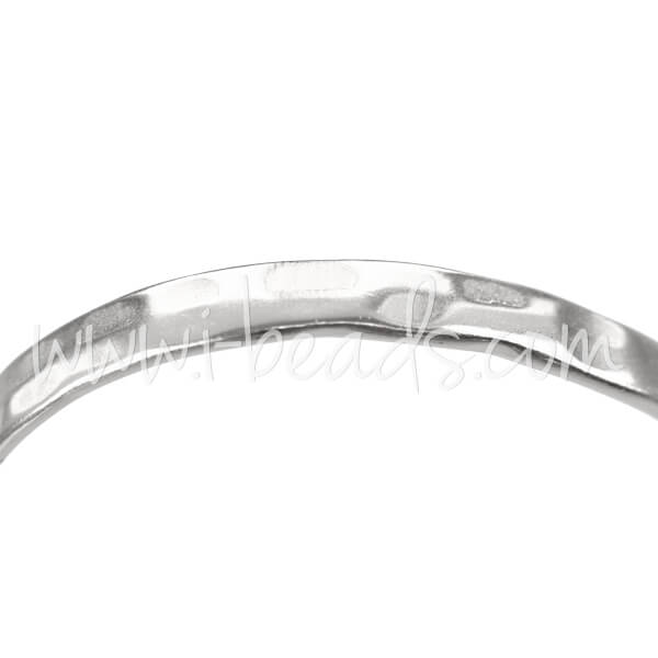 Bracelet martelé plaqué argent 60x7mm (1)
