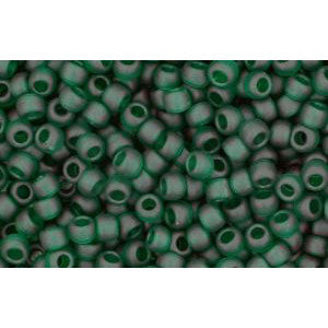 Achat cc939F - Toho beads 15/0 round Transparent frosted green emerald (5gr)