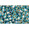 Achat cc995 - perles de rocaille Toho 8/0 gold lined rainbow aqua (10g)