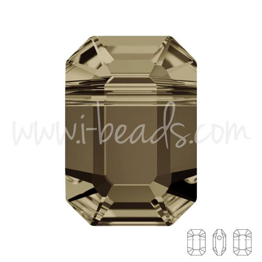 Perles Swarovski 5514 pendulum smoky quartz 10x7mm (2)