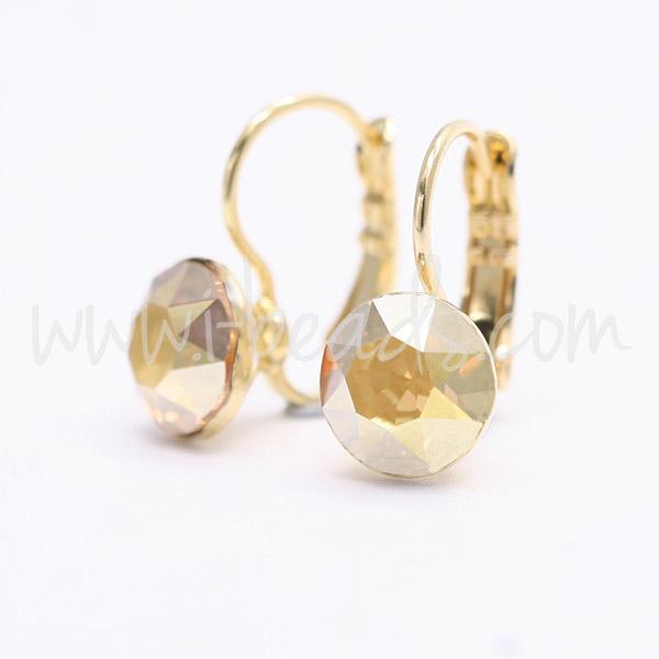 Serti dormeuses coniquess pour Swarovski 1088 SS39 doré (2)