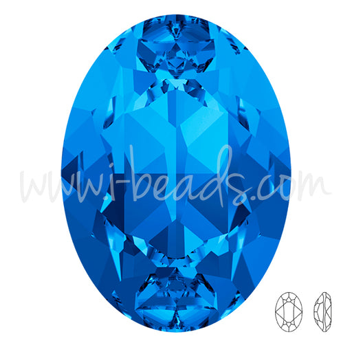 Achat Cristal Swarovski 4120 ovale sapphire 18x13mm (1)