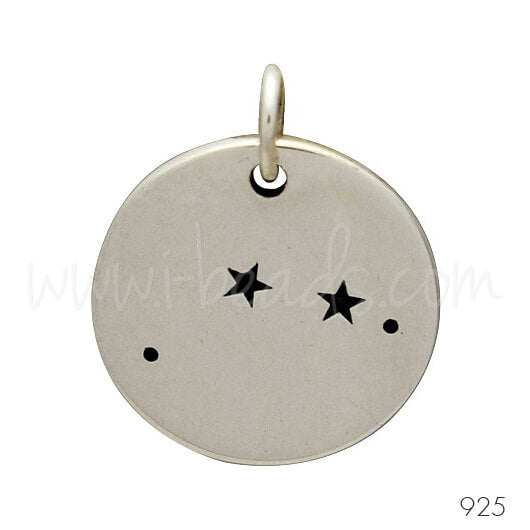 Pendentif constellation du zodiaque Bélier argent 925 (1)