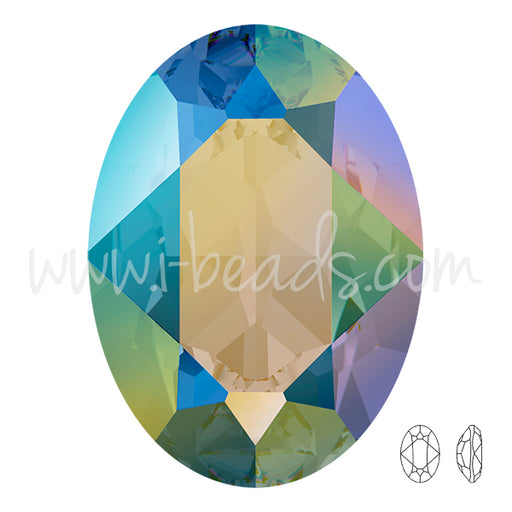 Achat Cristal Swarovski 4120 ovale crystal paradise shine 18x13mm (1)