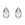 Vente au détail Swarovski 3230 Drop SewOn Crystal AB Foiled 12x7mm (4)