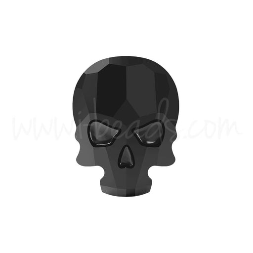 Achat Strass à coller Swarovski 2856 skull flat back jet 10x7.5mm (1)