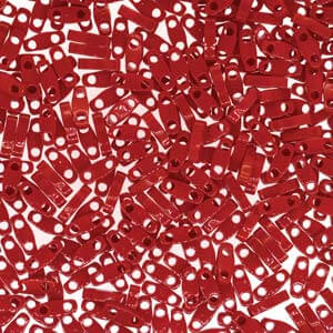 Cc408 - Perles Miyuki QUARTER tila Opaque red 1.2mm (50 beads)