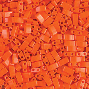 Achat ccTLH406 -Miyuki HALF tila perles Opaque Orange 5x2.5mm (35 perles)