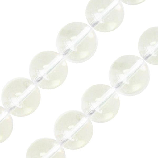 Perles rondes cristal de quartz 12mm sur fil (1)