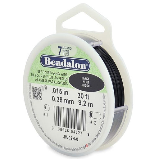 Achat Beadalon fil câble 7 brins noir 0.38mm, 9.2m (1)
