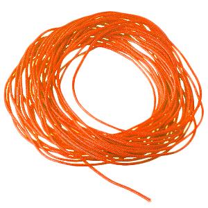 Cordon satin orange neon fluo 0.7mm, 5m (1)