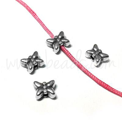 Perles papillons doré or fin qualité 6x5mm (4)