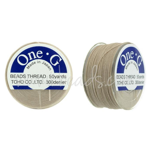 Achat Fil à perler Toho One-G Beige 45m (1)