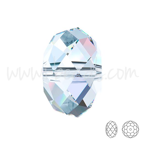 Perles briolette Swarovski 5040 crystal ab 6mm (10)