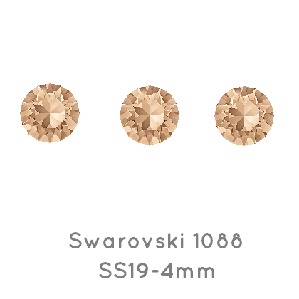 Swarovski 1088 xirius chaton Silk F 4mm -SS19 (10)