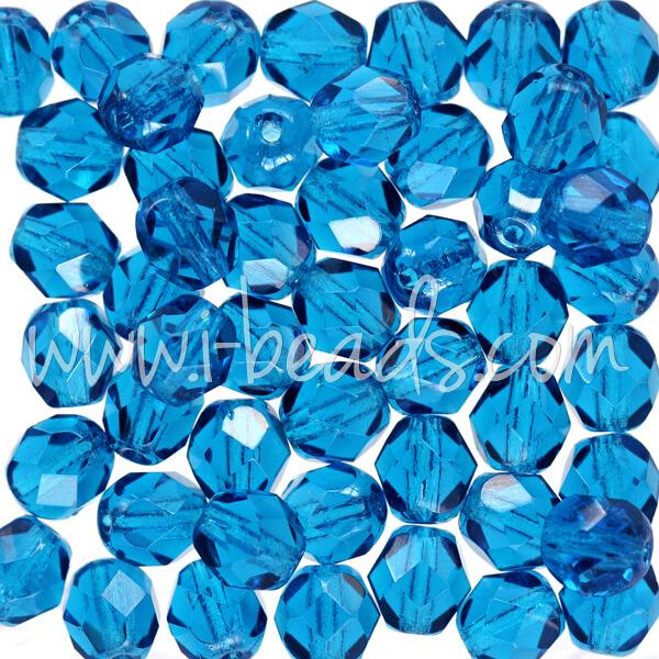 Perle rondelle de Bohème Turquoise 3mm - Trou: 0.8mm Perle rondelle de Bohème Turquoise 3mm - Trou: 0.8mm